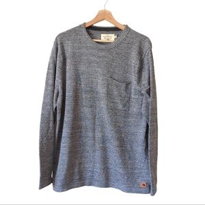 The Normal Brand Mens Roll Hem Pocket Crew Sweater